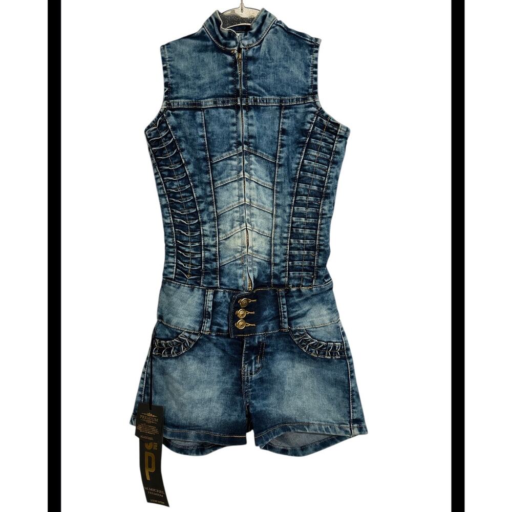 M. Michael Denim Jumpsuit Size 0 XS